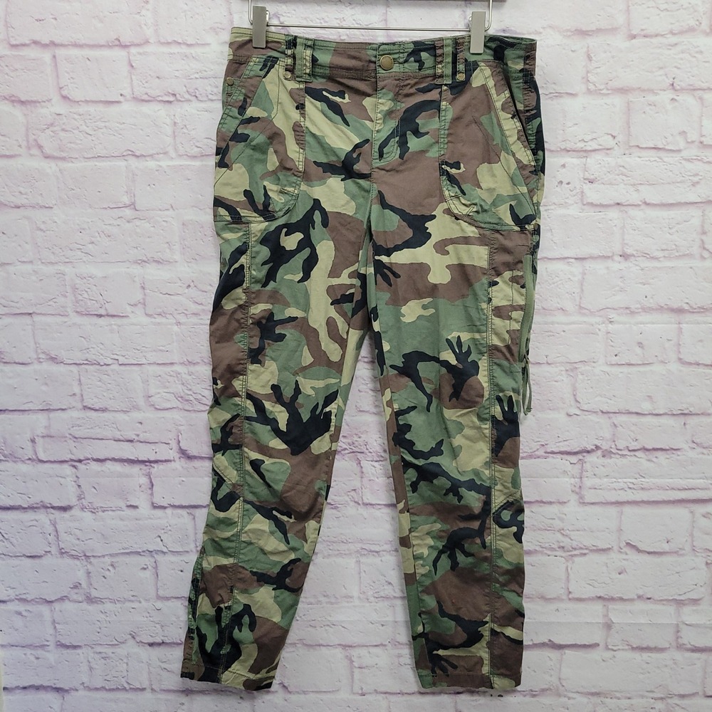 Marrakech Camo Cargo Pants Womens 4 Lightweight Utility Military Gorpcore Grunge